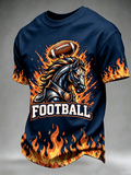 Men'S Rugby Fan Printed Casual T-Shirt