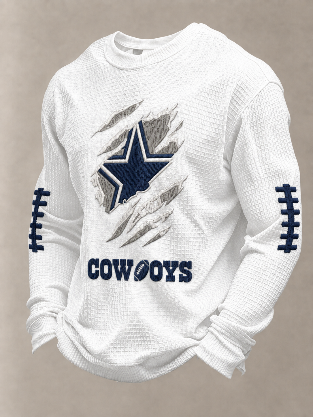 Men'S Retro Football Waffle T-Shirt