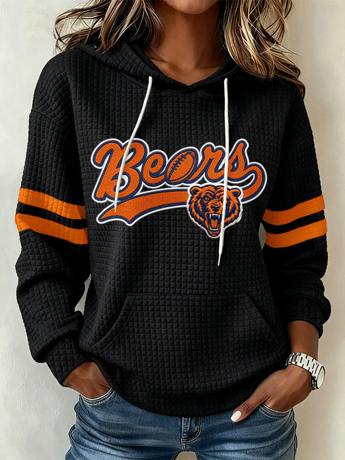 Women'S Football Fans Print Sweatshirt