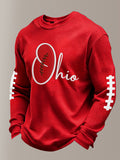 Men'S Rugby Printed Waffle T-Shirt