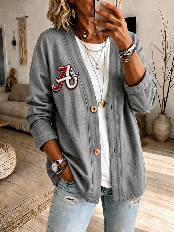 Women'S Football Fan Cardigan