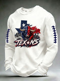 Men's Football print waffle T-shirt
