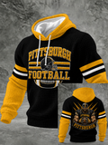 Men's Football Printed Casual Hoodie