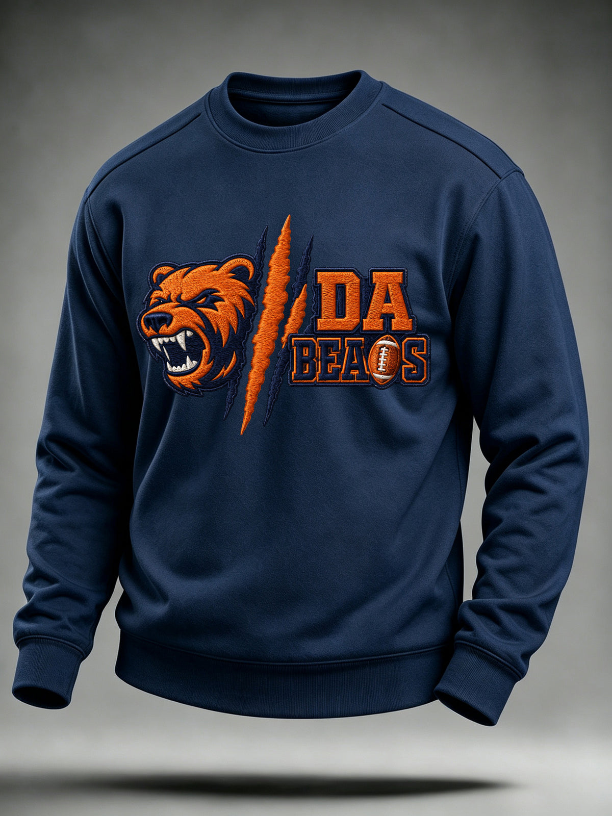 Men's Football Gameday Gift For Football Fans Crew Neck Sweatshirt