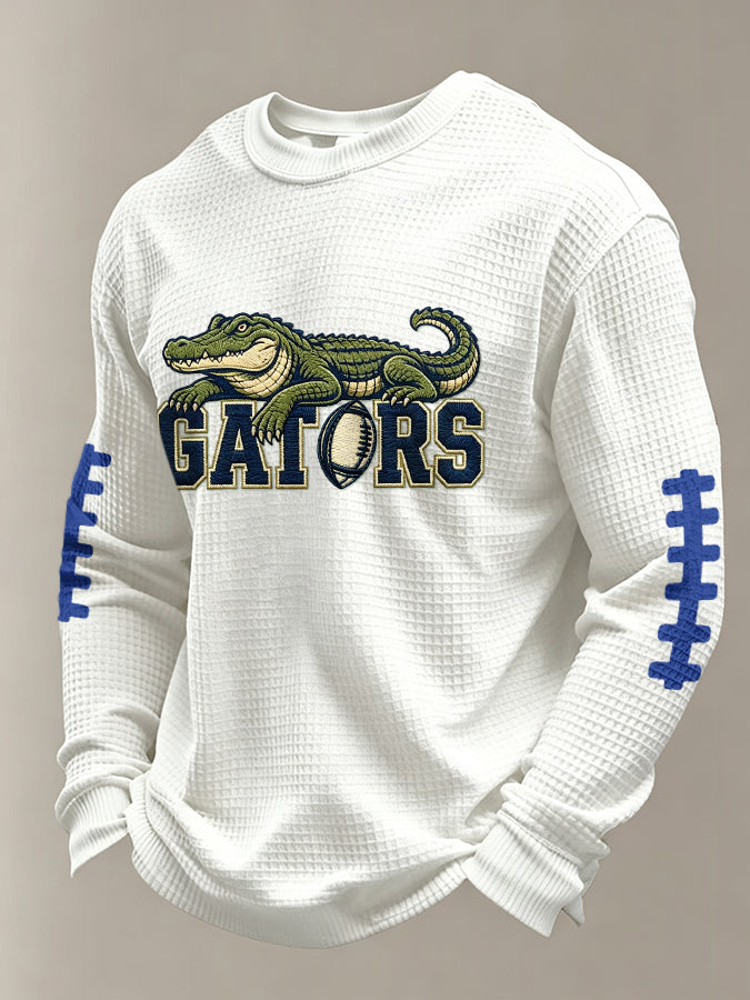 Men'S Football Printed Waffle T-Shirt