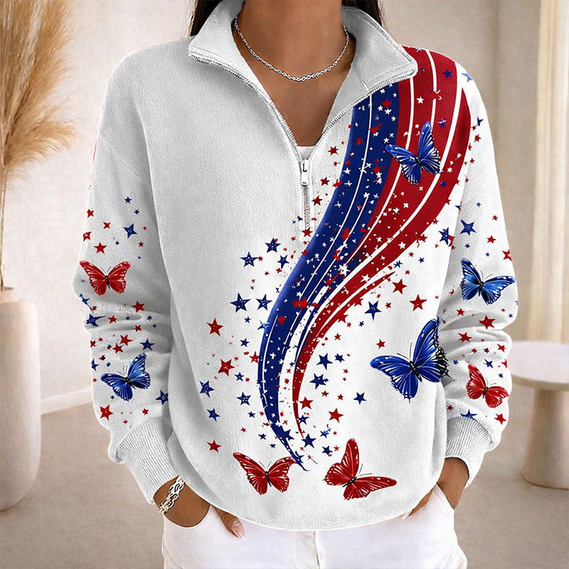 Women's 250th Anniversary Of The United States  Printed Casual Sweatshirt