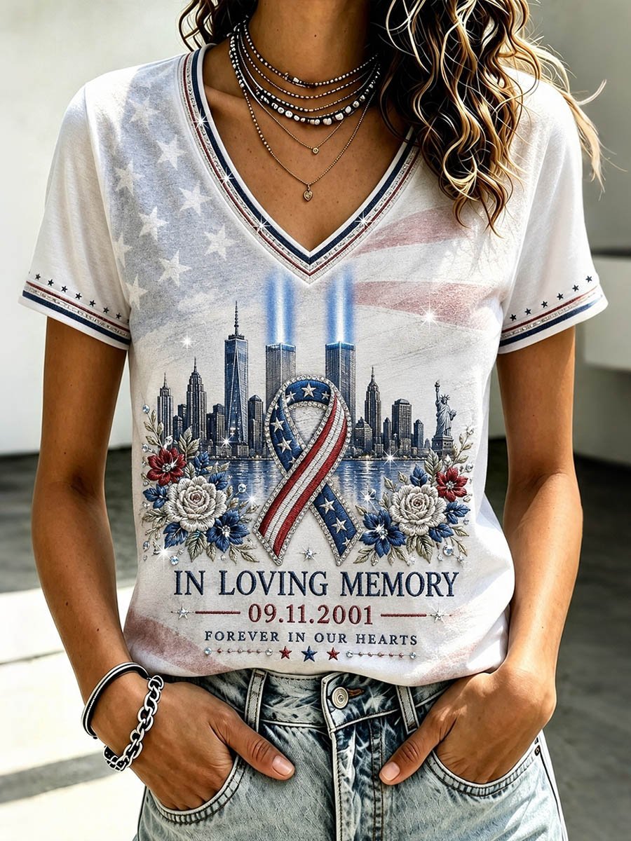 Women's US 9/11 Patriot Day T-Shirt