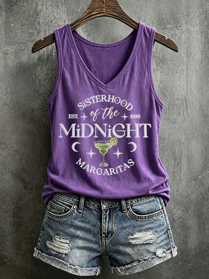 Women's Midnight Margaritas Printed Tank Top