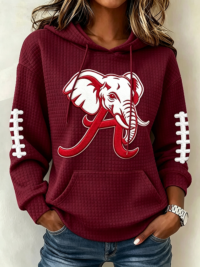 Women's Football Print Sweatshirt