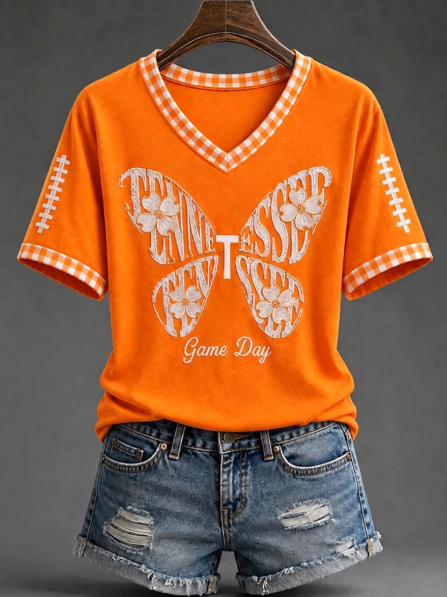 Women's Football Commemorative Printed T-Shirt