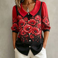 Women's Poppy Art Casual Shirt