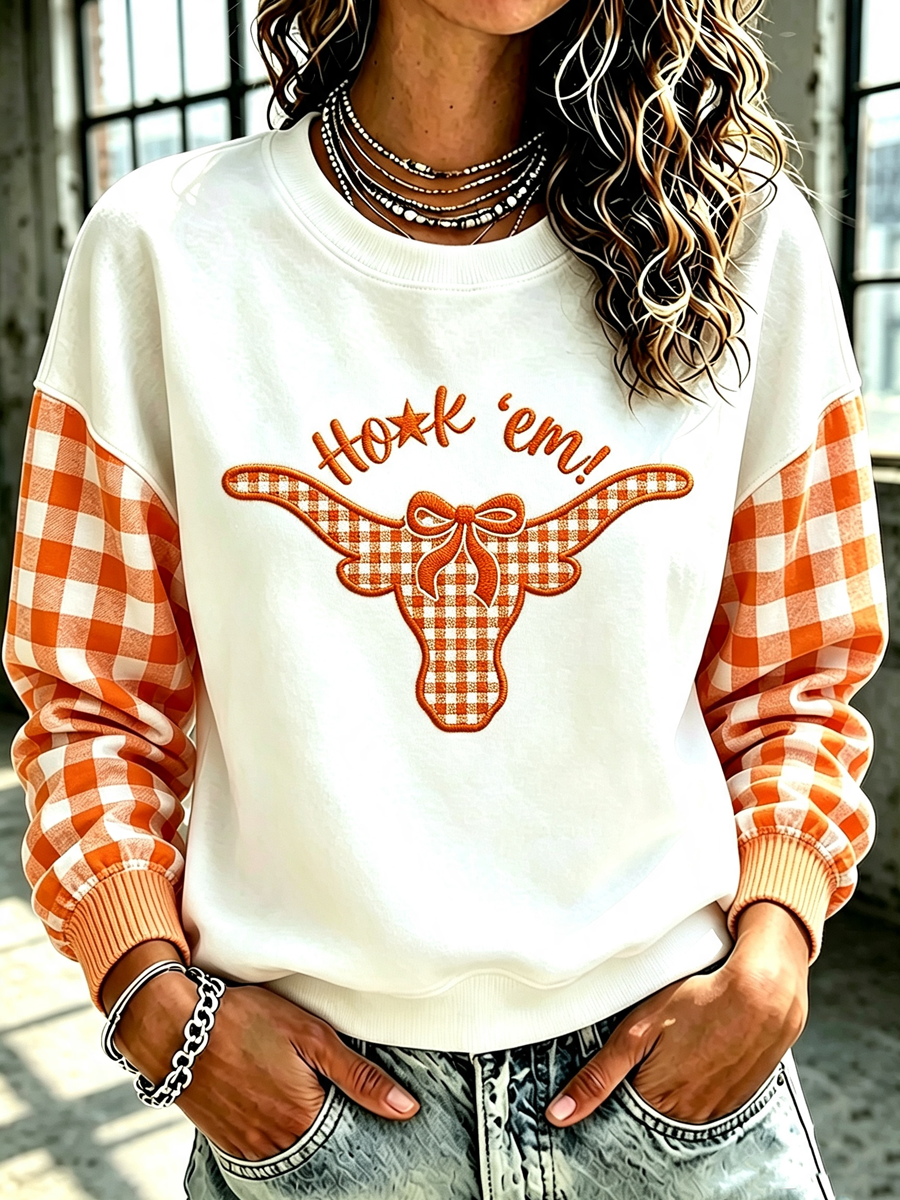 Women'S Retro Rugby Round Neck Sports Shirt