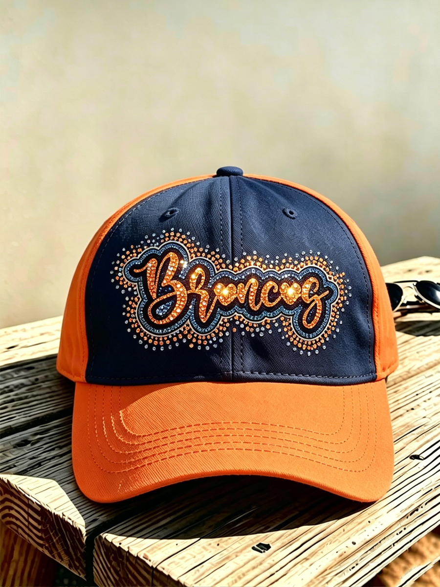 Neutral football printed casual hat