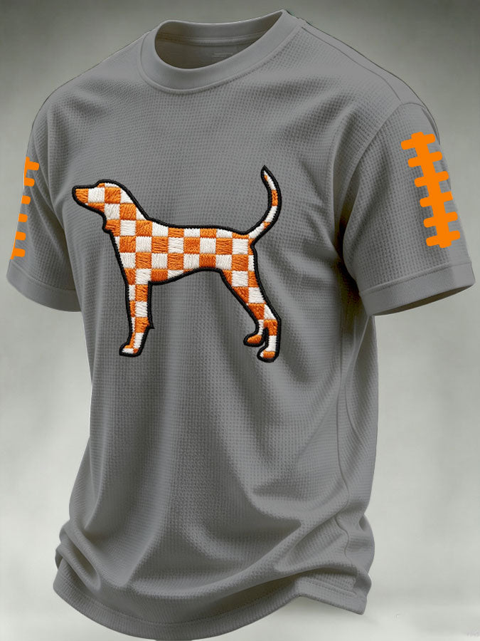 Men'S Football Print Waffle T-Shirt