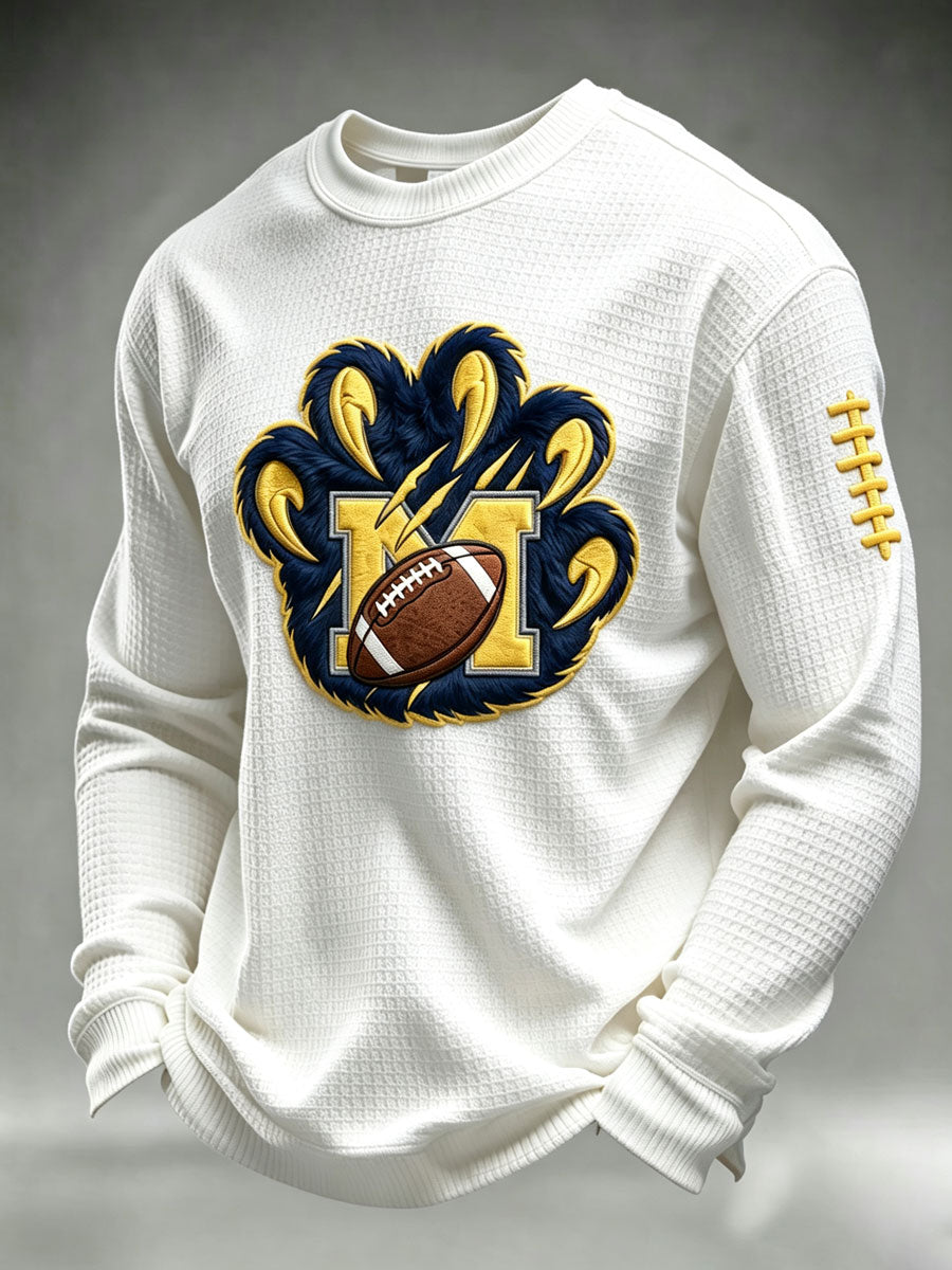 Men'S Rugby Printed Waffle T-Shirt
