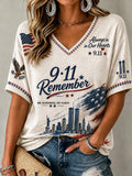 Women's  V-Neck Short-Sleeve T-Shirt