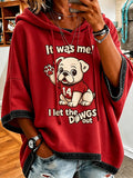 Women's Football Fan Casual Loose Hoodie