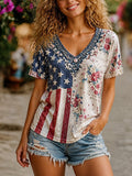 Women's Casual  Short-Sleeve Top