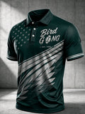 Men'S Football Print Casual Polo