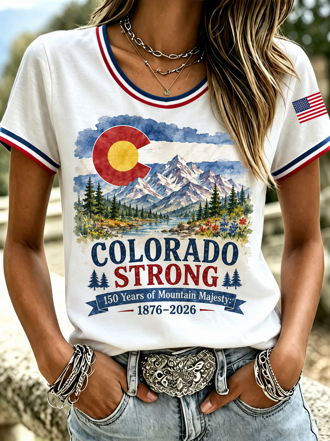 Women'S COLORADO STRONG Printed T-Shirt