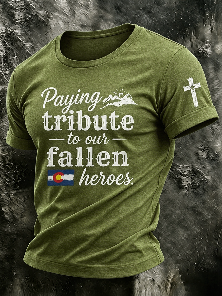 Men's Paying Tribute to Our Fallen Heroes T-shirt