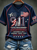 Women's 9/11 Commemorative Print Casual Top