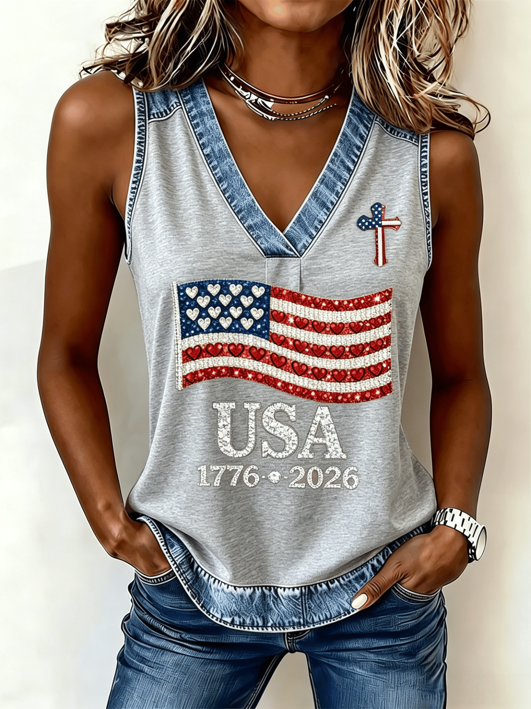 Women's USA 250th Anniversary Tank Top