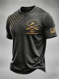 Men's Retro Buffalo Soldier Print Casual T-Shirt