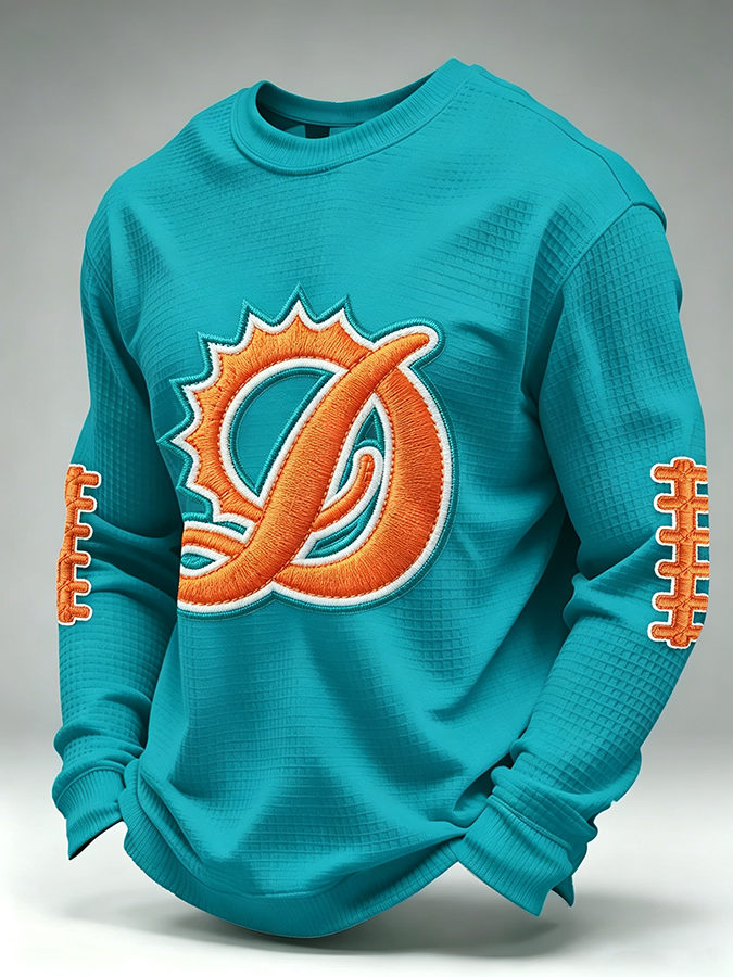 Men'S Retro Football Waffle T-Shirt