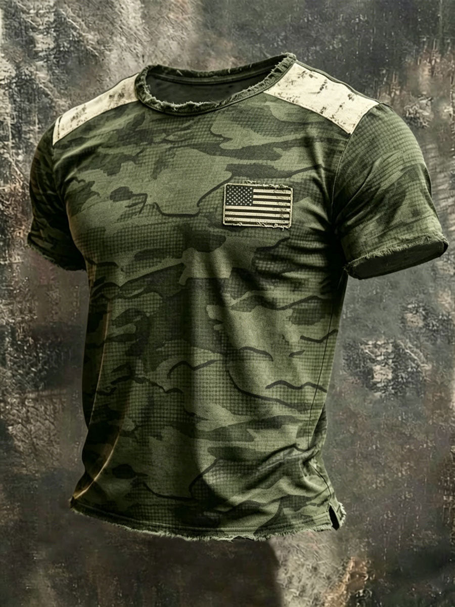 Men'S Retro 250Th Anniversary American Short-Sleeve T-Shirt