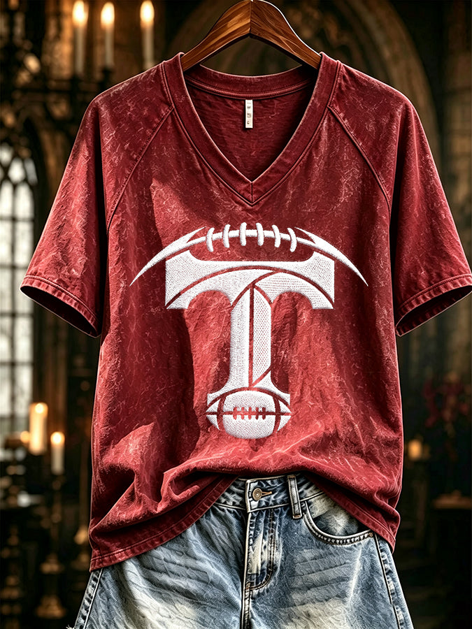 Women's Football Print T-shirt