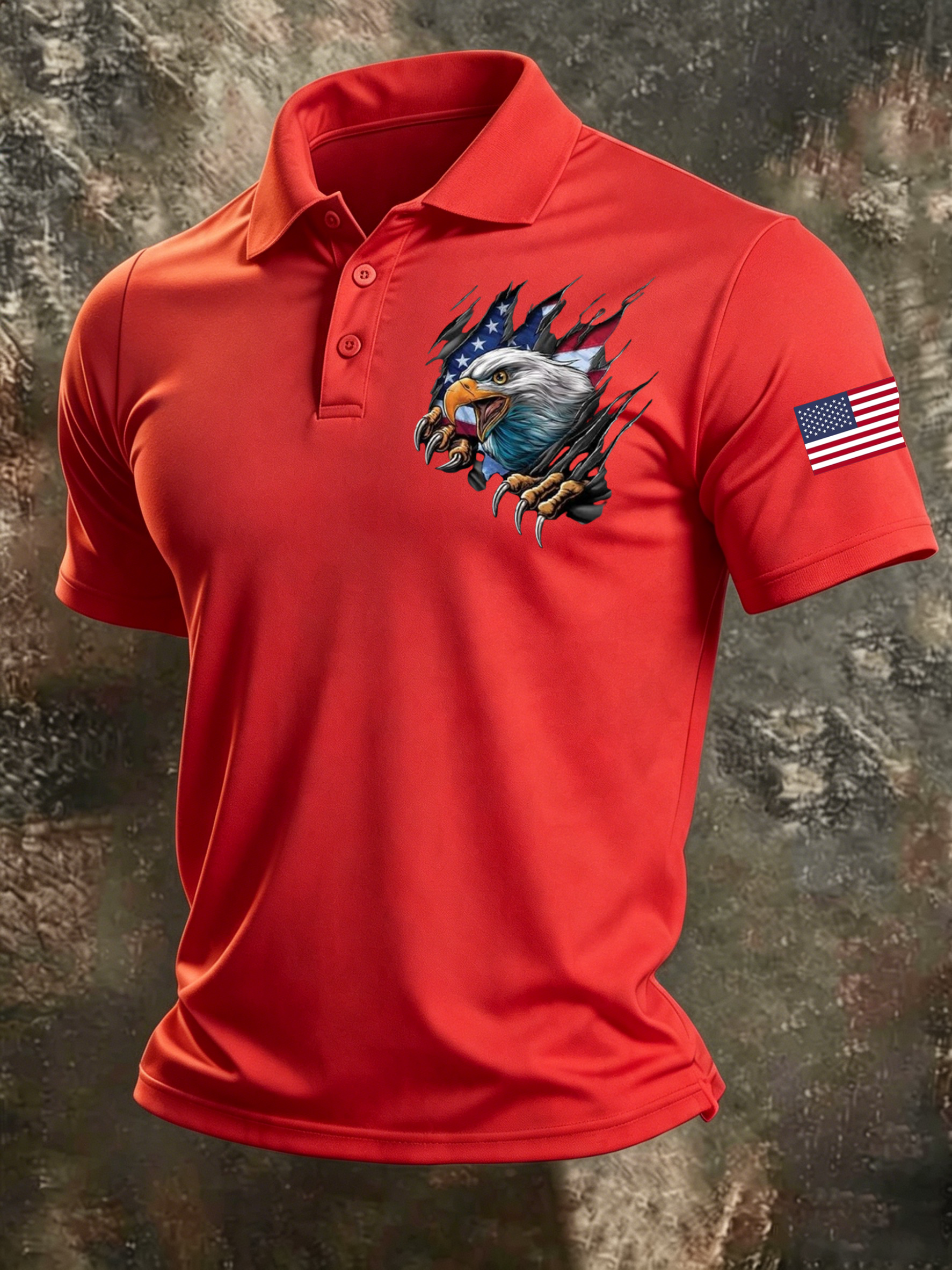 Men's 250Th Anniversary American Casual Short-Sleeve Polo Shirt
