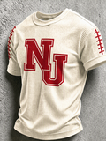 Men'S Football Print Waffle T-Shirt