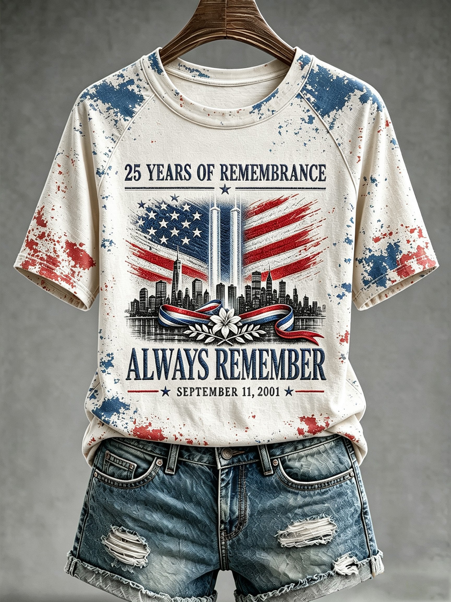 Women's 9/11 Memorial Graphic Top