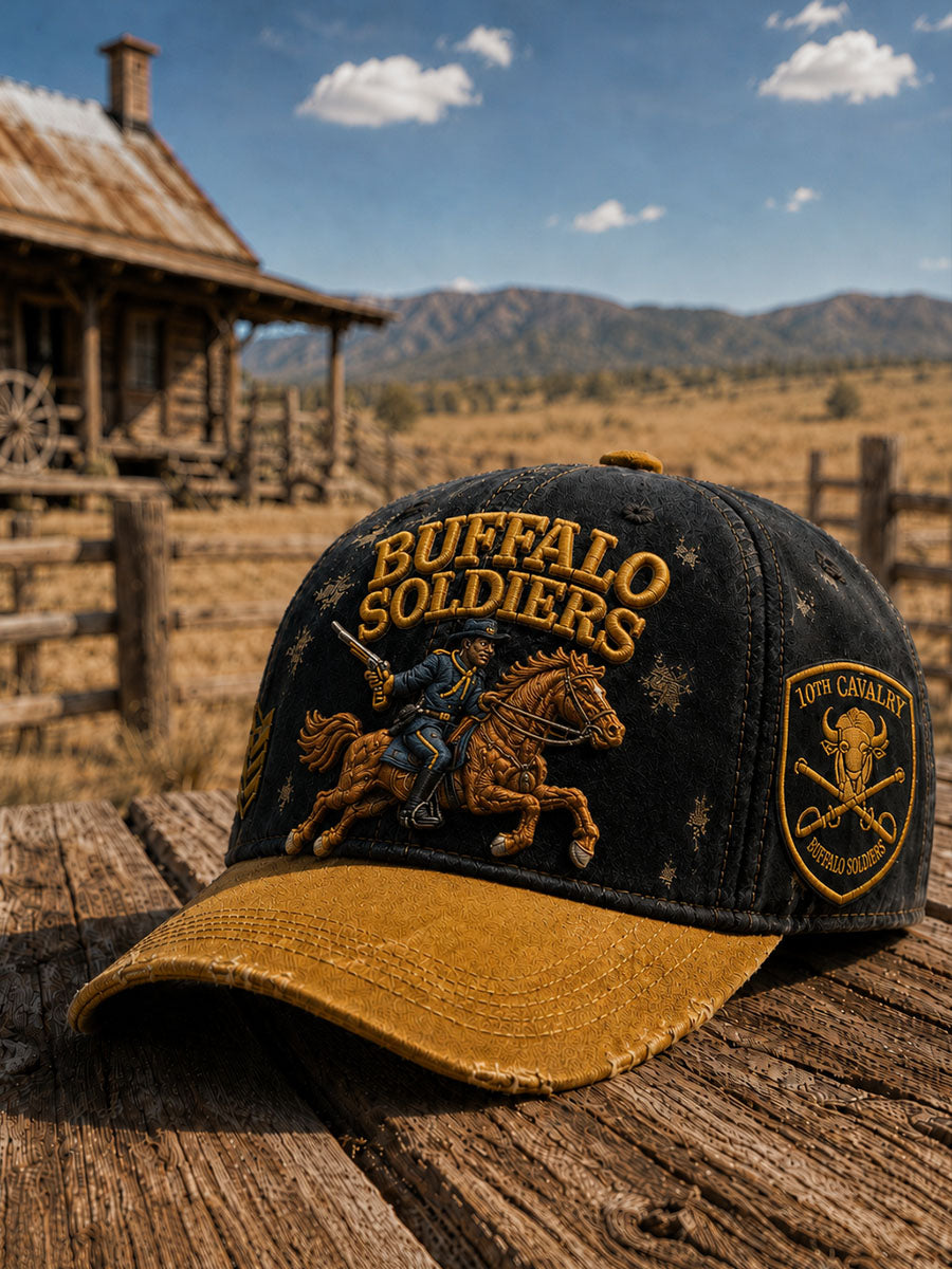Buffalo Soldiers Cavalry Vintage Military Cap