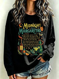 Women's Always Throw Spilled Salt Over Your Left Shoulder Print Casual Sweatshirt