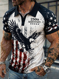 Men's 250th Anniversary Eagle American Flag Polo Shirt