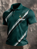Men'S Football Printed Polo Shirt