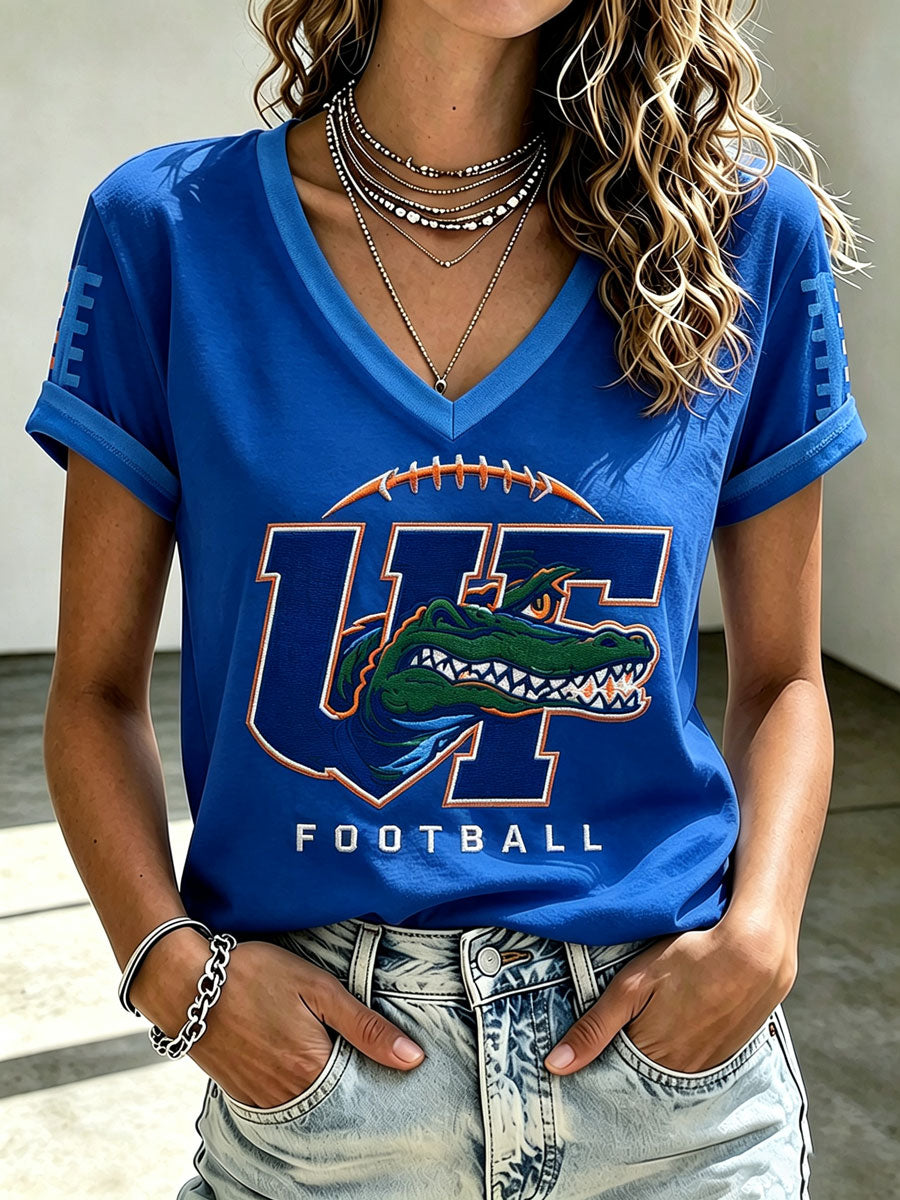 Women'S Football Print Short-Sleeve T-Shirt