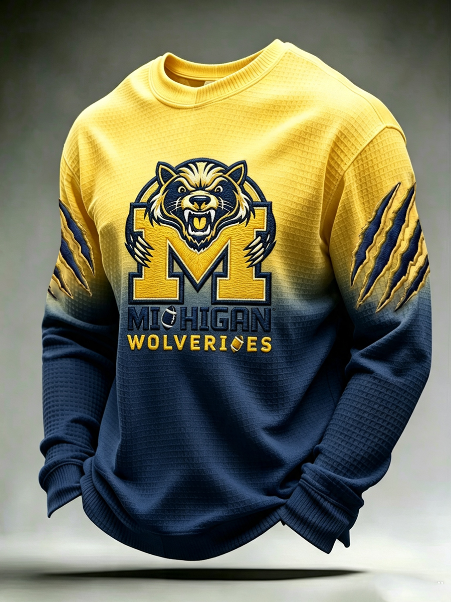 Men'S Rugby Printed Waffle T-Shirt