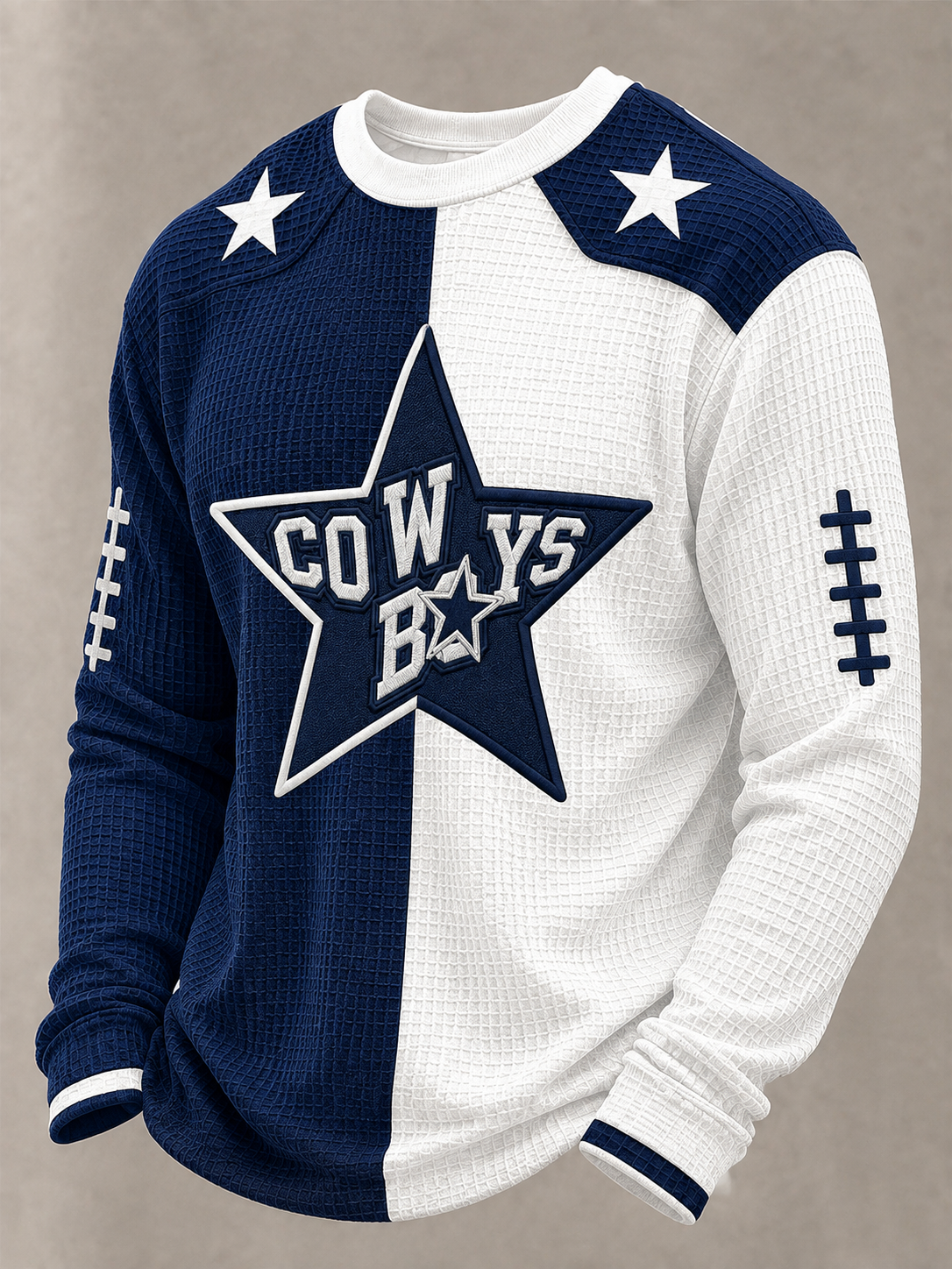 Men'S Football  Printed Waffle T-Shirt