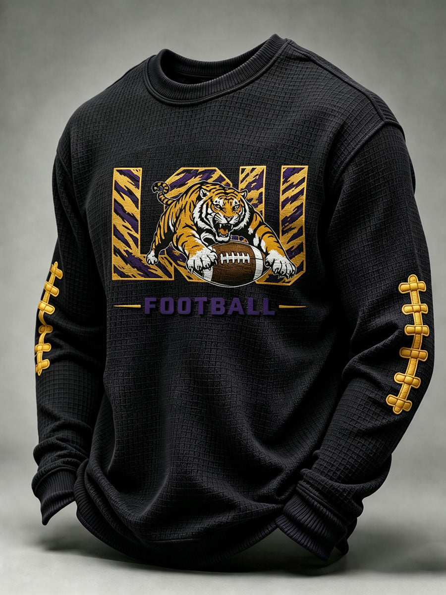 Men's Football Printed Waffle T-Shirt