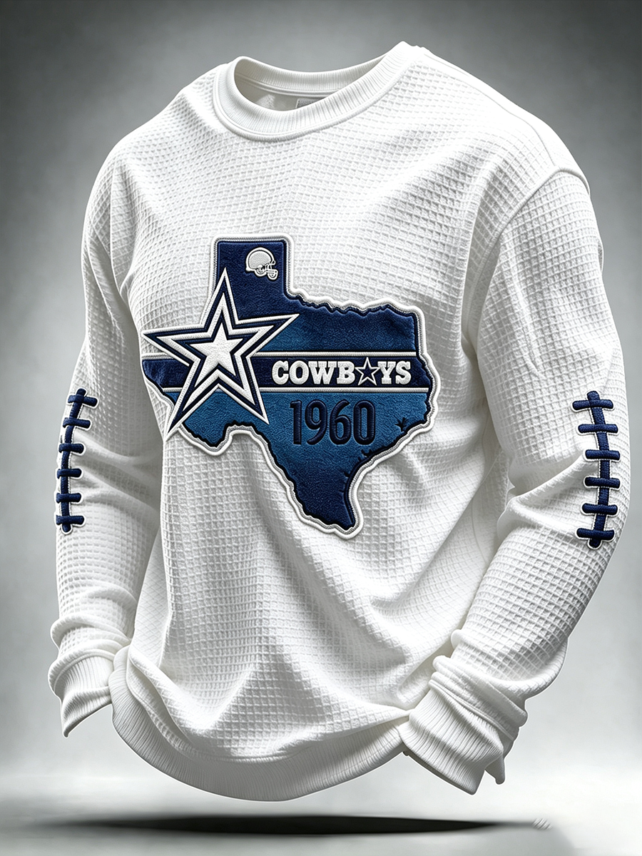 Men'S Retro Football Waffle T-Shirt