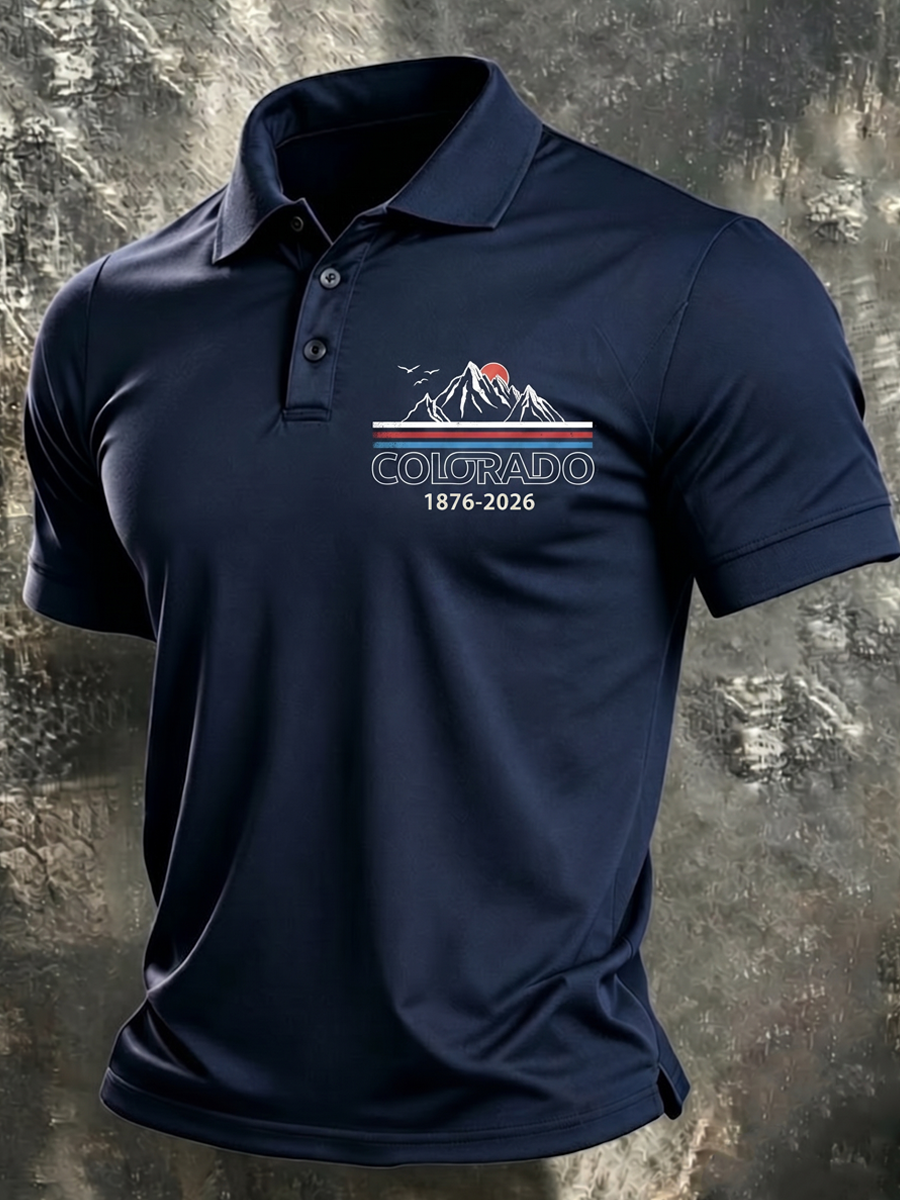 Men'S Colorado Strong Print Short Sleeve T-Shirt