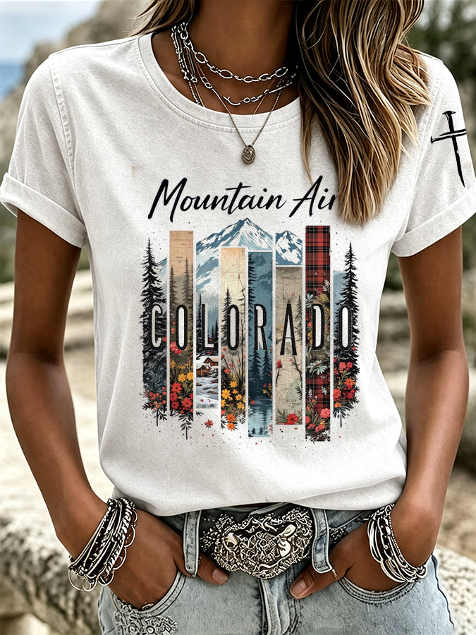 Women's Colorado 150years Anniversary Casual T-shirt
