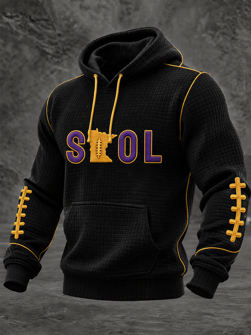 Men's Football Fans Printed Casual Hoodie