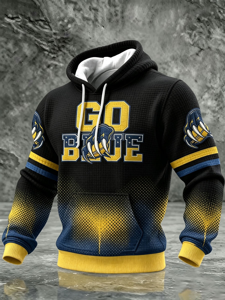 Men's Football Printed Casual Hoodie