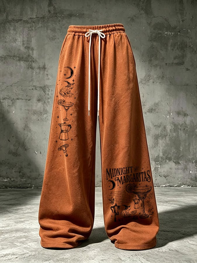 Women's Midnight Margaritas Print Casual Pants