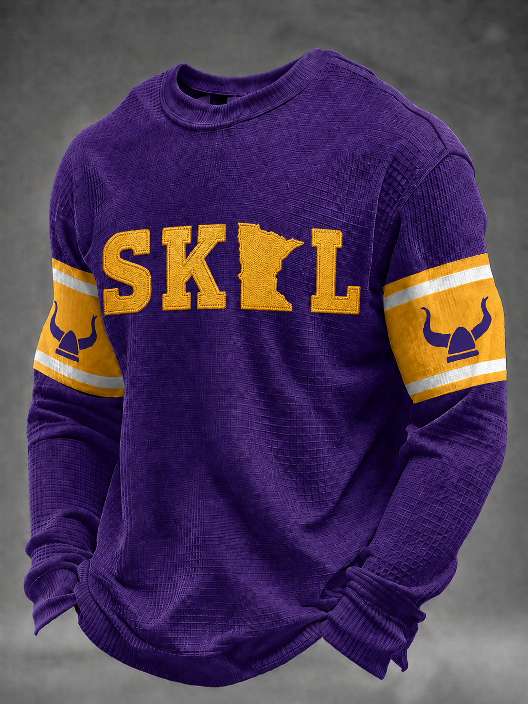 Men'S Football  Printed Waffle T-Shirt