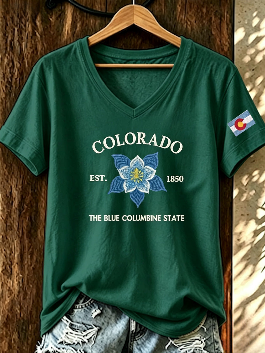 Women's Colorado 150years Anniversary Casual T-shirt